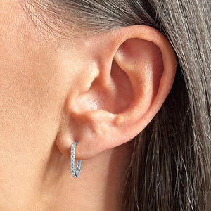 Dainty Square Oval Hoops