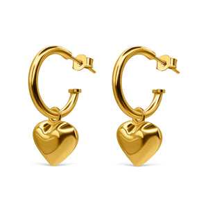 Chunky Heart Hoops