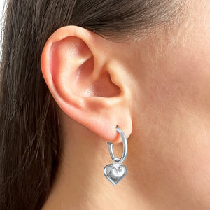 Chunky Heart Hoops