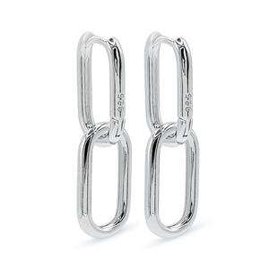 Double Square Oval Hoops