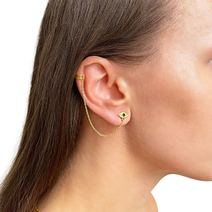 Evil Eye Ear Cuff