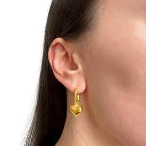 Chunky Heart Hoops