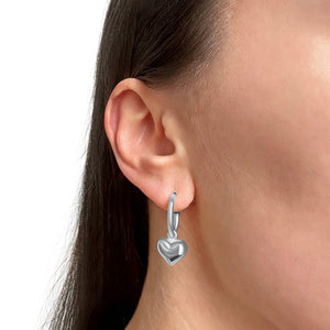 Chunky Heart Hoops