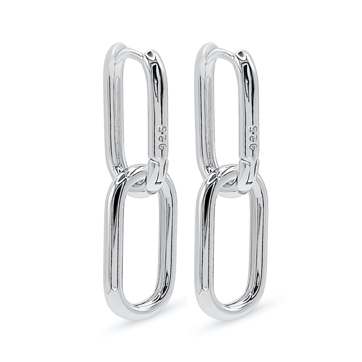 Double Square Oval Hoops