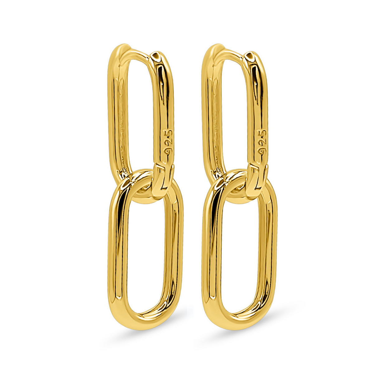 Double Square Oval Hoops